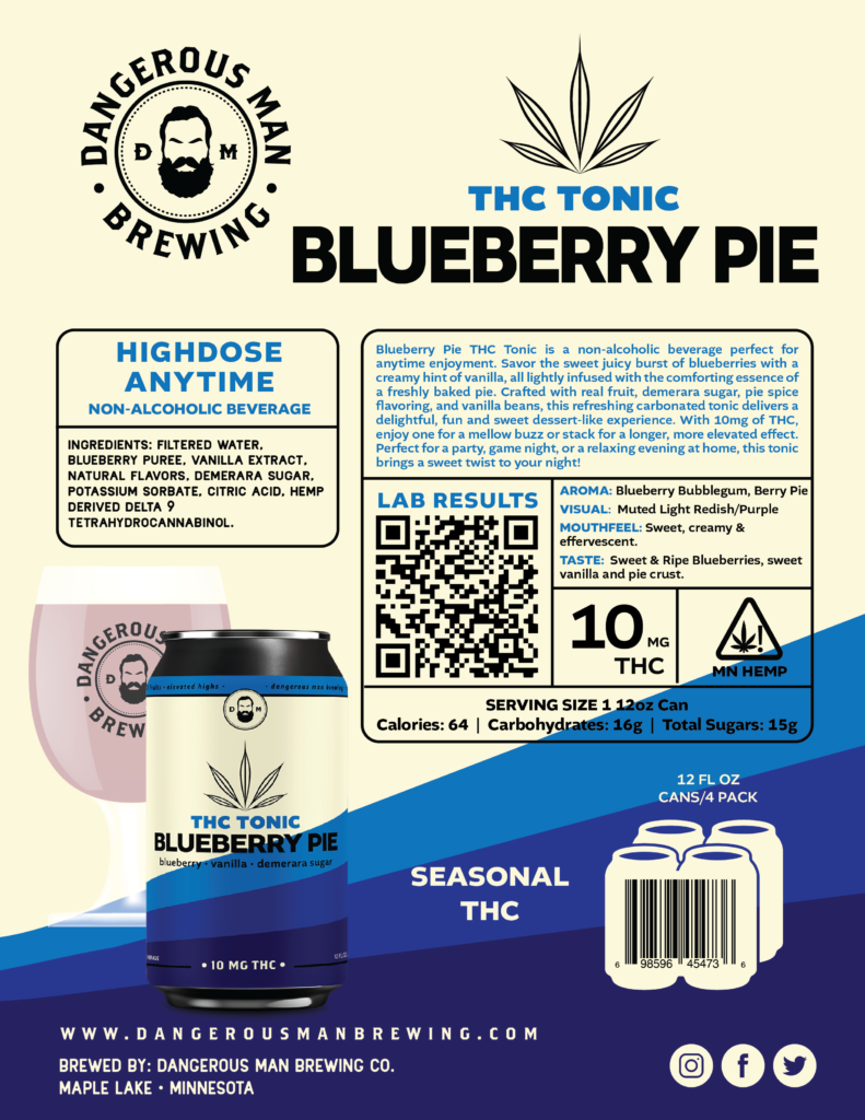 Sale Sheet Blueberry THC Tonic
