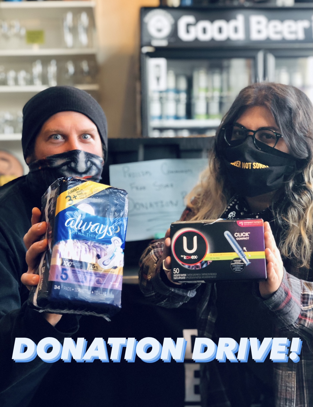 DM January 6th10th Donation Drive Pads/Tampons Dangerous Man