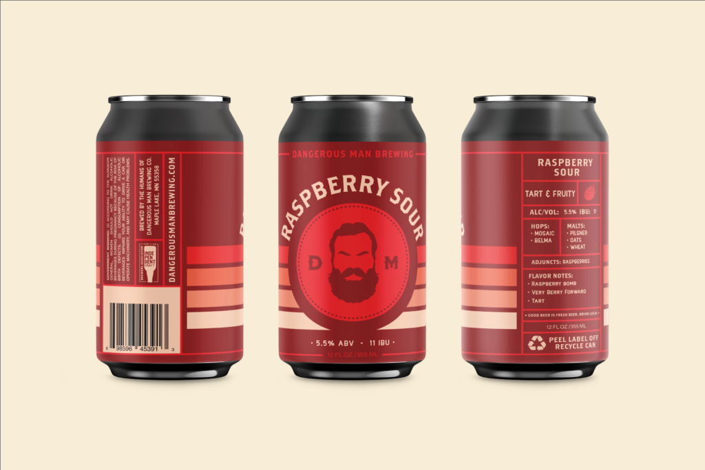 Raspberry Sour full can wrap
