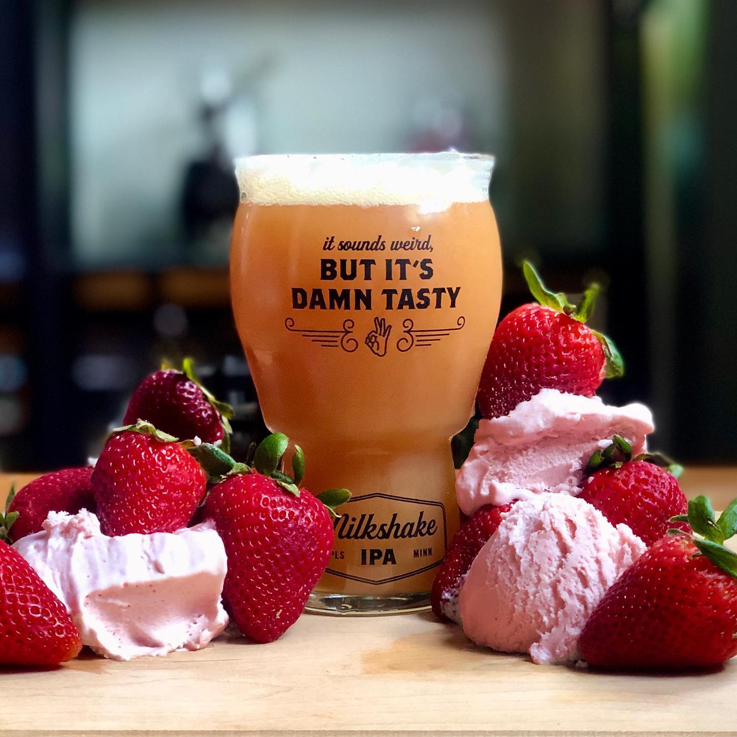 Strawberry Milkshake IPA Dangerous Man Brewing Company